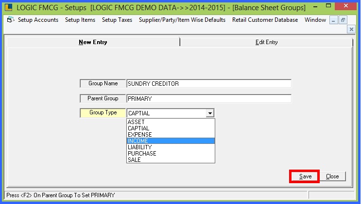 balance sheet groups 2